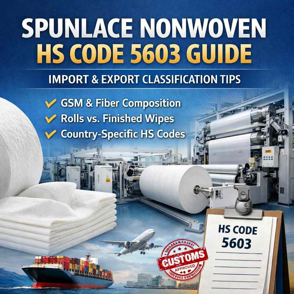Spunlace Nonwoven HS Code Guide (5603): Import/Export Classification Explained