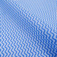 Wavy pattern spunlace nonwoven fabric