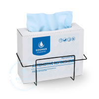 Blue shop towels pop-up case