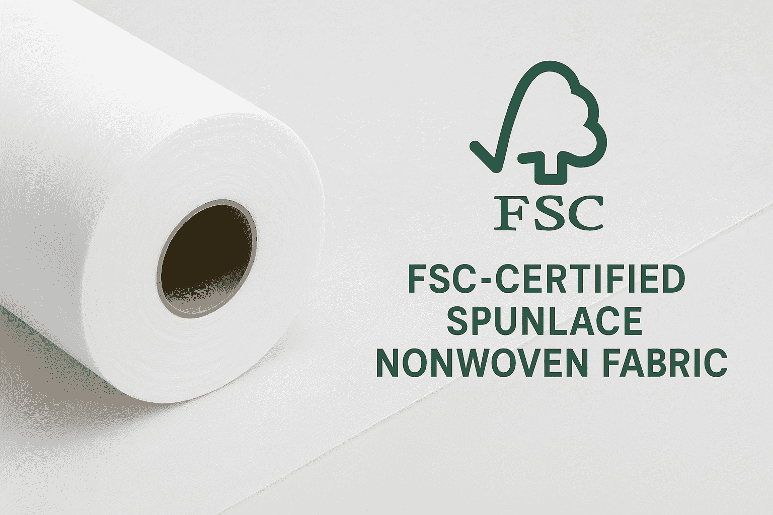 FSC-certified spunlace nonwoven fabric