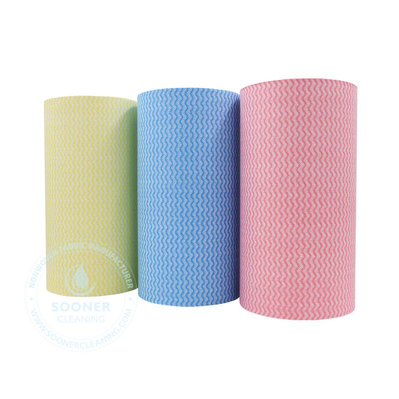 Color coding scheme for viscose polyester printed spunlace nonwoven fabric: Enhancing cleaning efficiency and safety