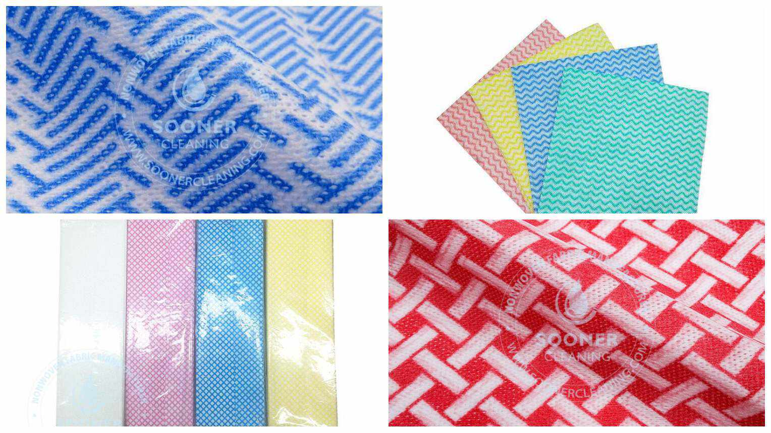 Viscose polyester printed spunlace nonwoven fabric